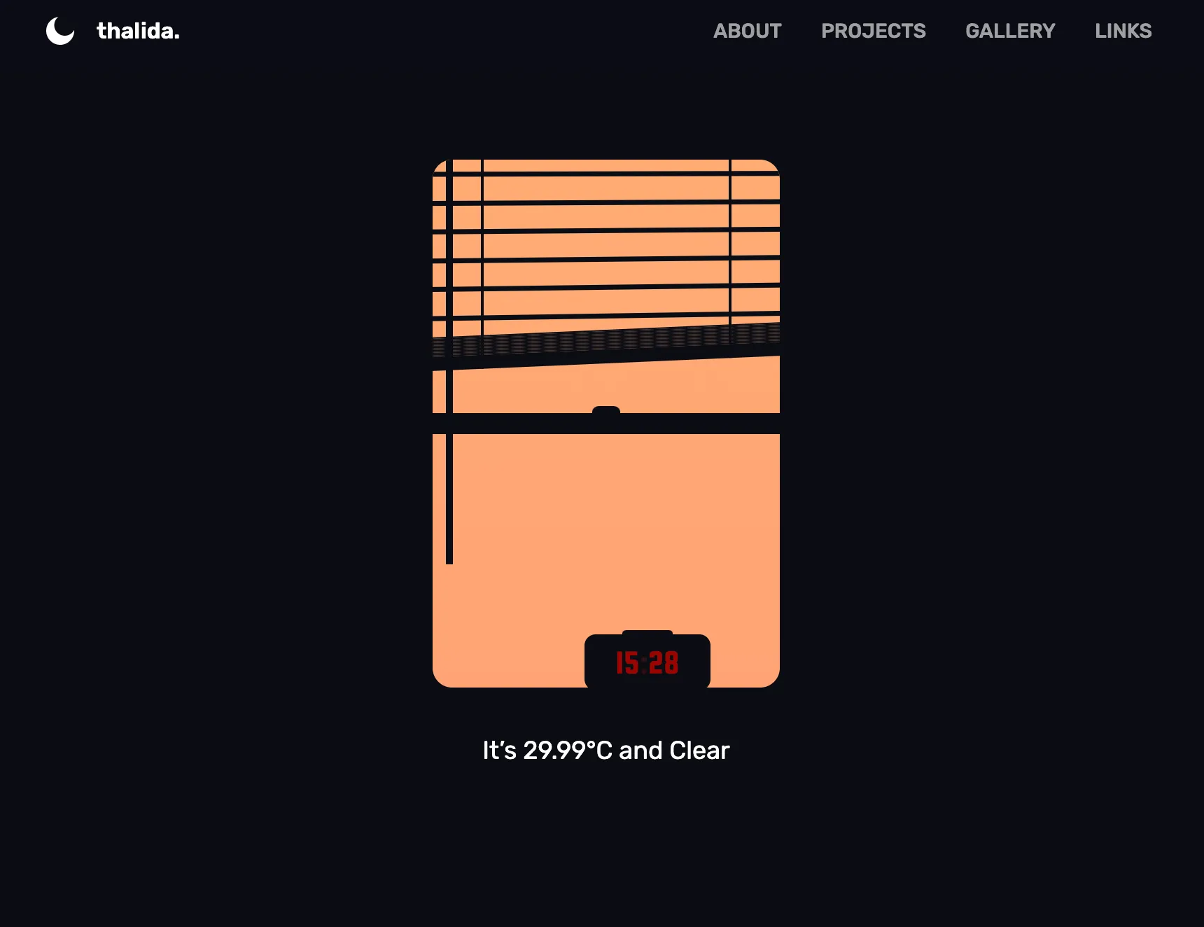A screenshot of the thalida.com homepage, showcasing a Notion-backed site