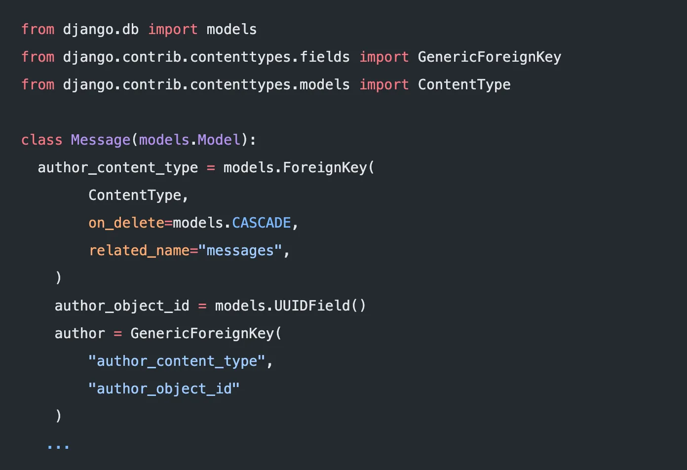 Django Generic Fields