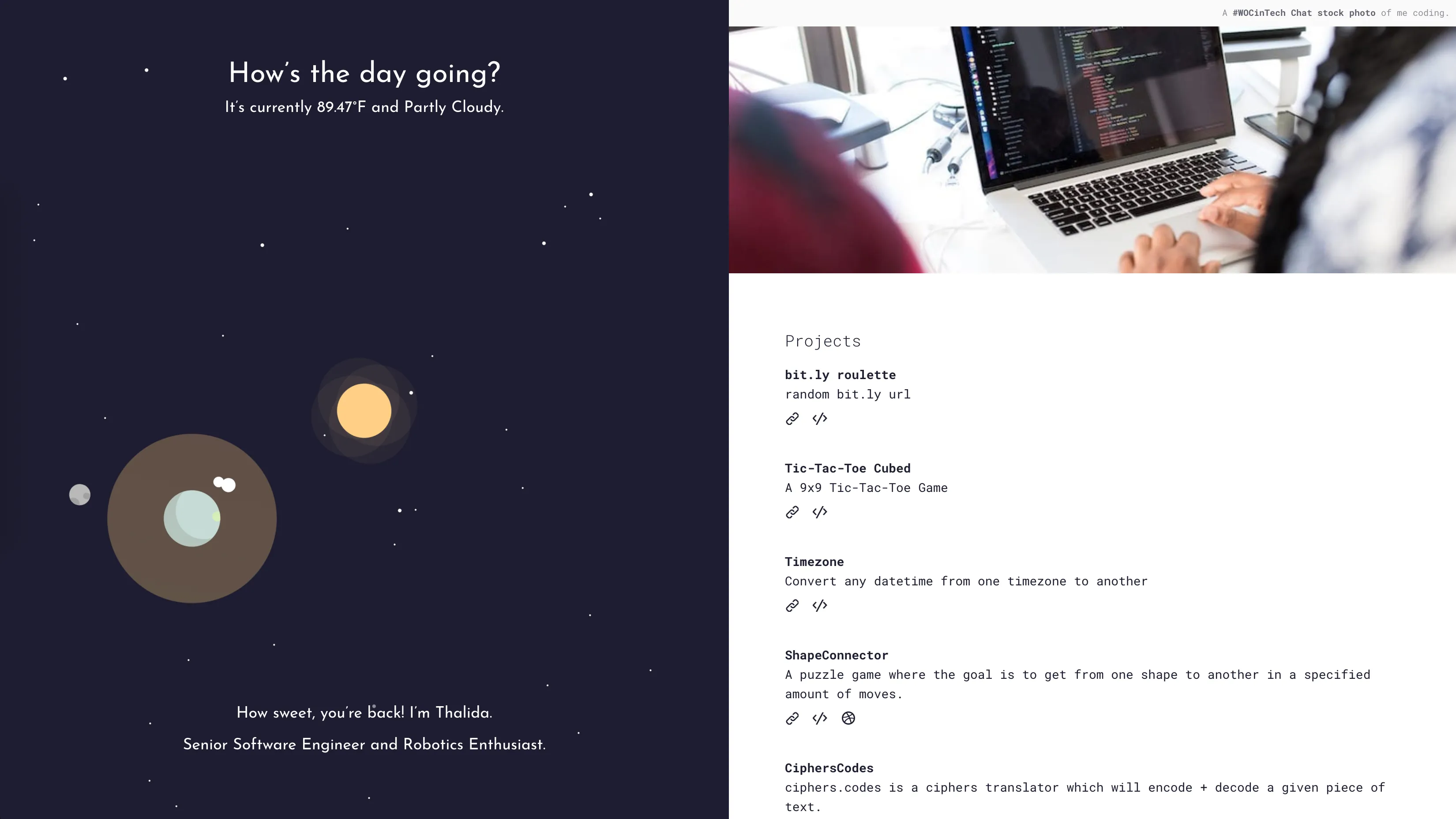 Split-screen v3.1 this time featuring a space scene calendar